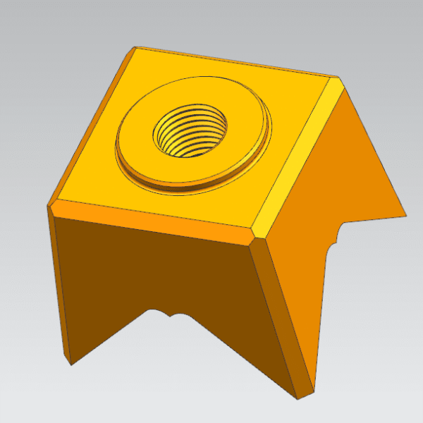 One-Piece Harden Treated Cutting Tools Beaver Teeth Q10797T for feller buncher